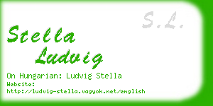 stella ludvig business card